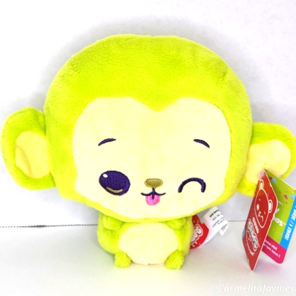 JOEY BANANAS 🐒 Lime Green Monkey Expressive Plush by Gund Drops ☆》NWT《☆